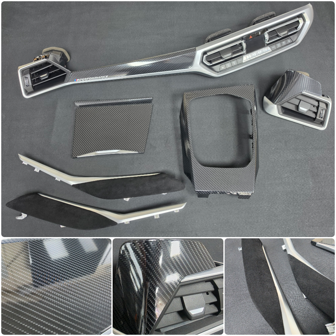 WRAPPING SERVICE - BMW G20 G21 INTERIOR TRIM SET - HIGH GLOSS BLACK CARBON